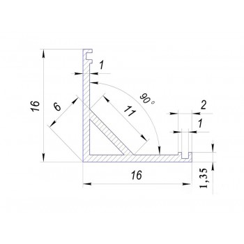 Алюминиевый профиль LED Strip Alu Profile-5